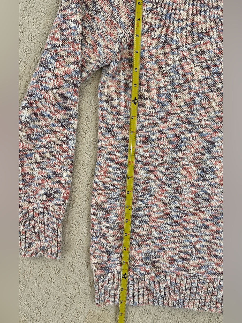 L.L.Bean Marled Cotton Turtleneck Sweater Size Small - Picture 5 of 10